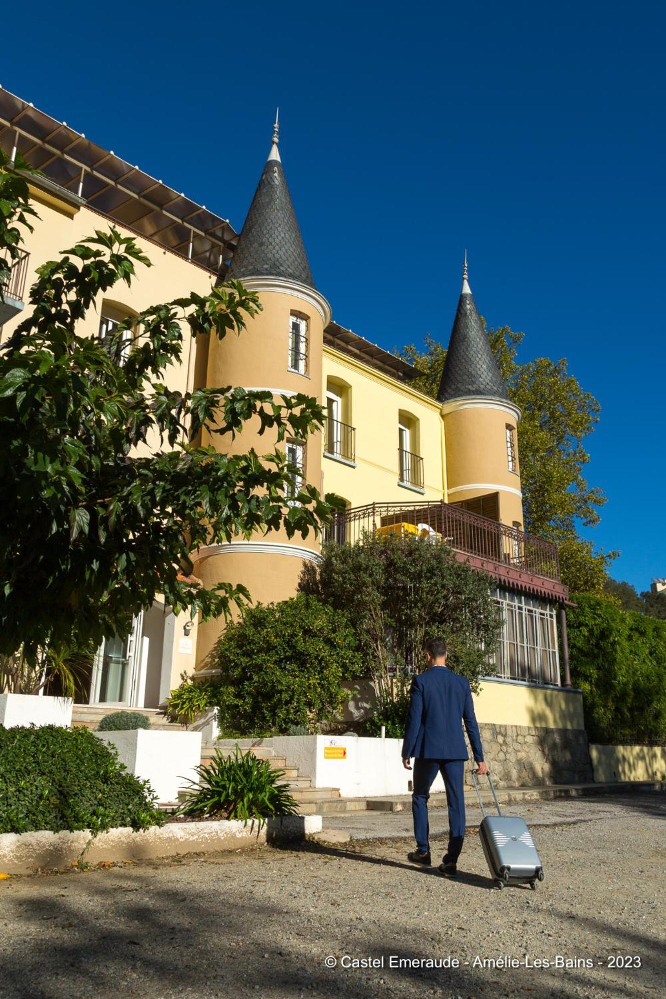 Appart'Hotel Castel Emeraude, Charme Et Caractere Amélie-les-Bains-Palalda Kültér fotó